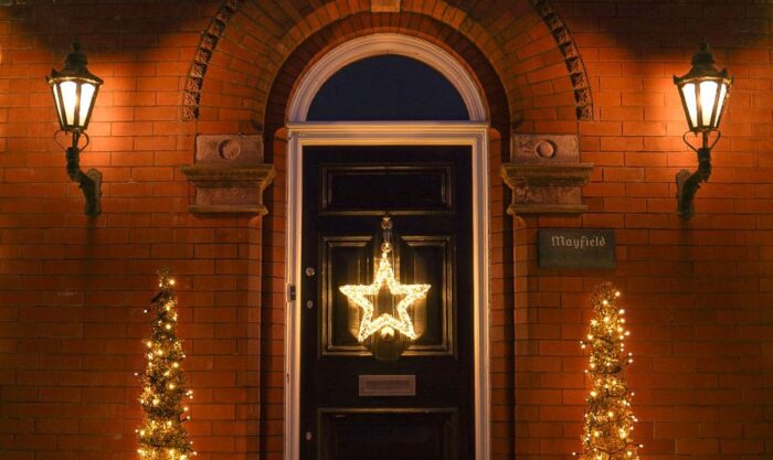 christmas doorway