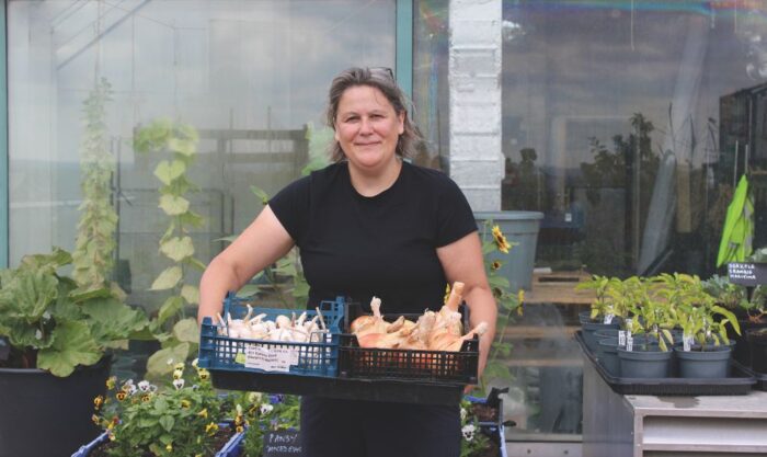 Gabby McKenzie is an Urban Farmer and Food Grower for the Rooftop Farm at Wimbledon Quarter.